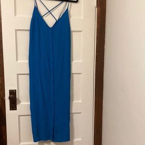 Too Shop blue slip dress